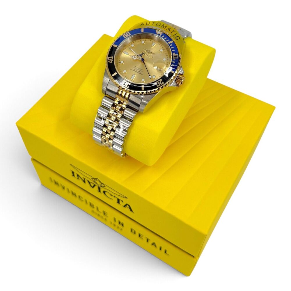 NEW Invicta Pro Diver Navigator Automatic Men's Watch - 42mm Steel Gold (29181)